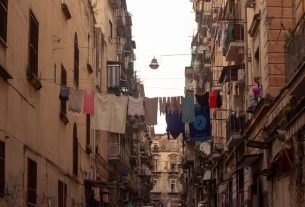 Nápoly városa Olaszország szegénynegyed